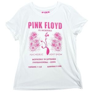 White Pink Floyd Lucky Brand Graphic T-Shirt - Size Medium, Lucky Brand